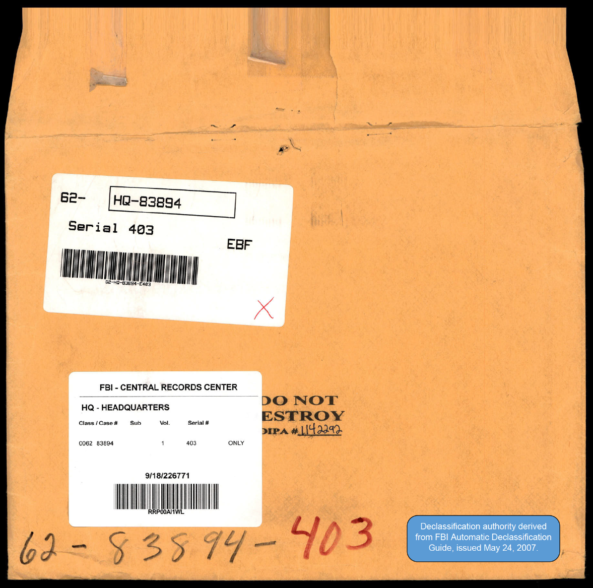 65 Hs1 834228961 62 Hq 83894 Serial 403