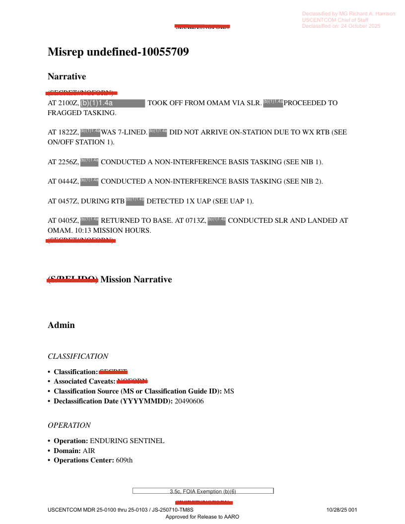 Dow Uap D27 Mission Report United Arab Emirates October 2023