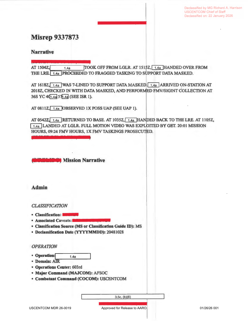 Dow Uap D35 Mission Report Greece October 2023