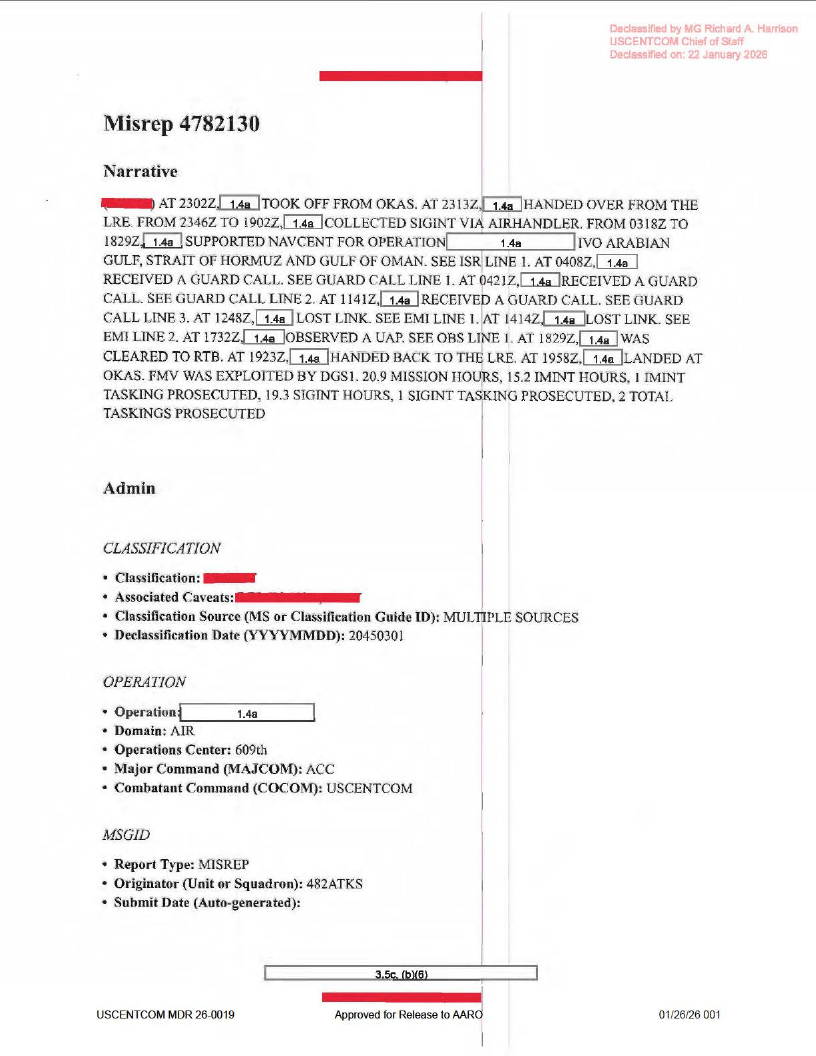 Dow Uap D62 Mission Report Strait Of Hormuz September 2020